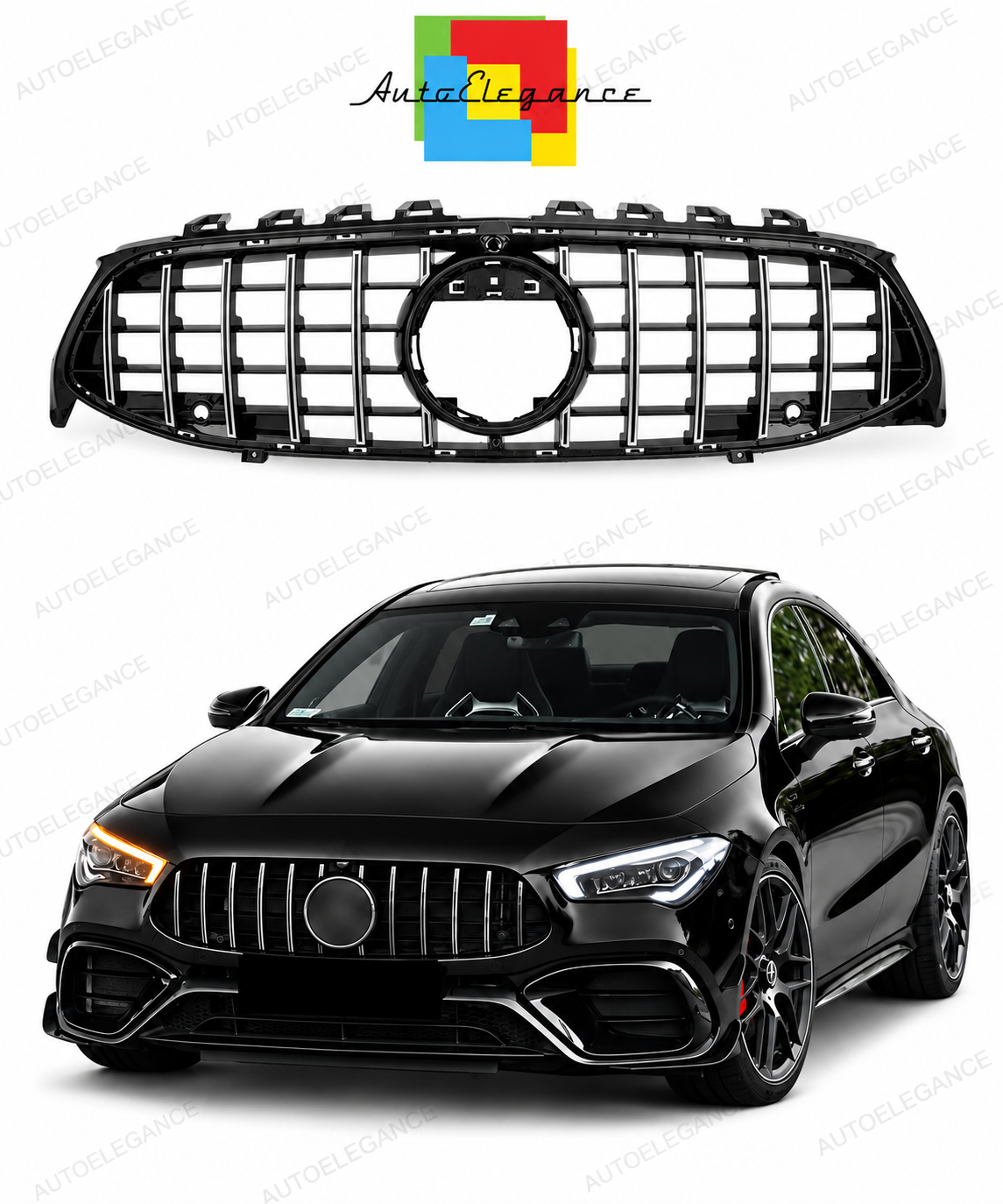 👉Griglia Look CLA45 AMG per CLA (C118) (2019-) Panamericana GT cromata👈