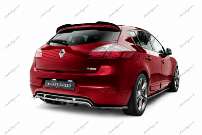 🔥ART.9836 SPLITTER POSTERIORE (CON BARRE VERTICALI) PER RENAULT MEGANE GT MK3🔥
