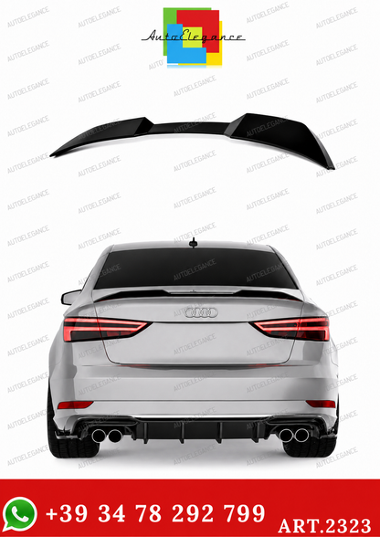 2323⭐Spoiler posteriore adatto per Audi A3 SLine S3 RS3 8V Facelift Sedan 16–20⭐
