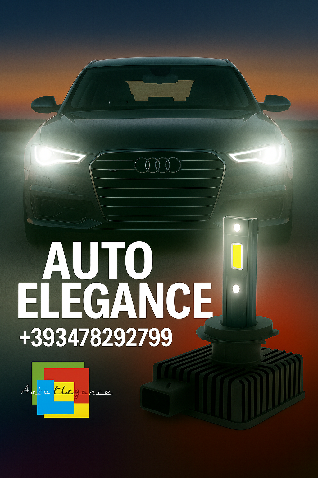 COPPIA LAMPADE D2S LED DA XENON A LED PER Audi A6 S6 RS6 4B