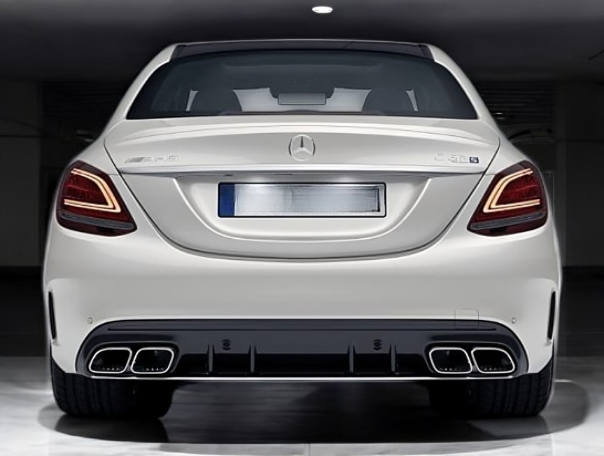 Rear Bumper suitable for Mercedes C-Class (W205) Sedan (2014-2021)