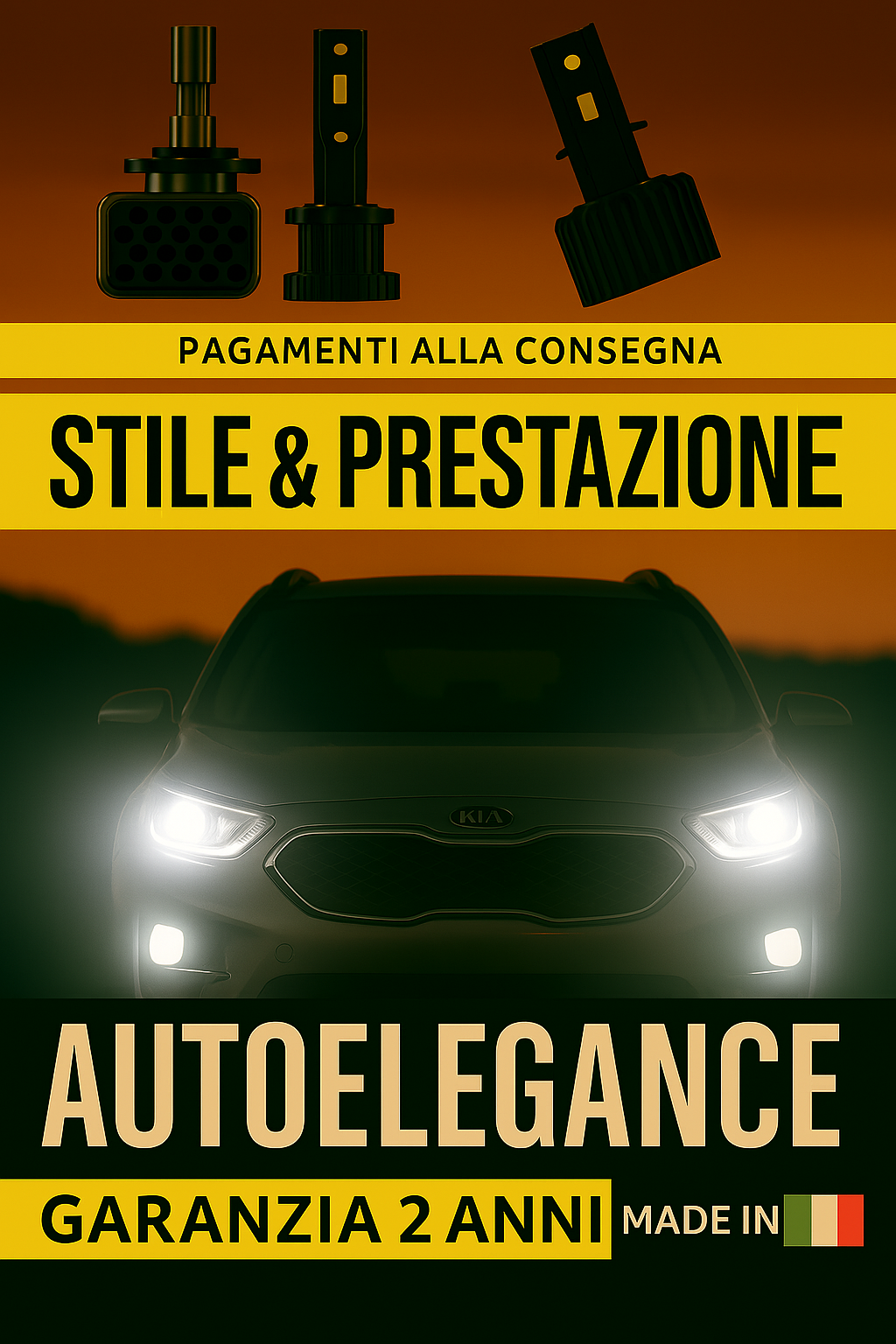 ❤️ KIT LED D3S 6000K BIANCO GHIACCIO ANABBAGLIANTI PER  KIA SPORTAGE4 ❤️