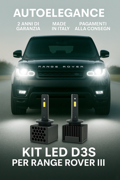 ⭐KIT XENON D3S 6000K ANABBAGLIANTI PER RANGE ROVER III – LUCE BIANCA POTENTE⭐