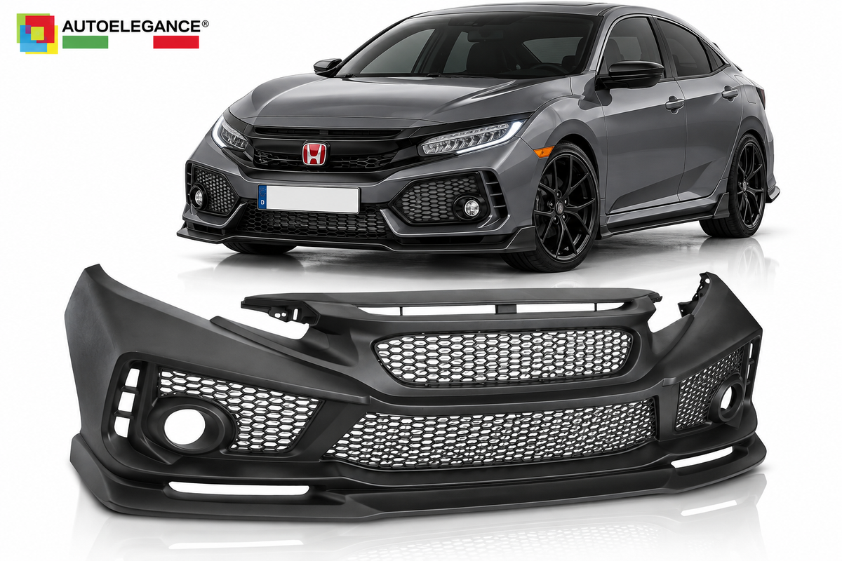 PARAURTI ANTERIORE SPORT ADATTO PER HONDA CIVIC X 16-21
