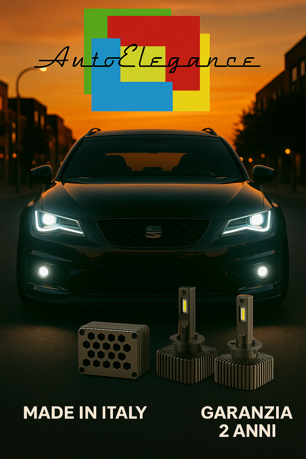 ❤️ KIT LED D1S 6000K BIANCO GHIACCIO ANABBAGLIANTI PER  SEAT EXEO ❤️
