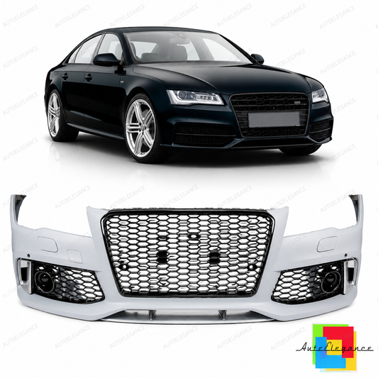 👉Paraurti anteriore con griglia adatto per Audi A7 (4G) Sportback 2010-2014👈