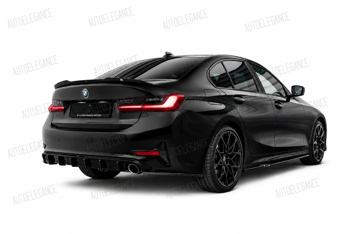 💕ART.1804 DIFFUSORE BMW SERIE 3 G20 G21 2018-2022 STANDARD NERO LUCIDO 💕