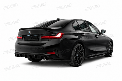 💕ART.1804 DIFFUSORE BMW SERIE 3 G20 G21 2018-2022 STANDARD NERO LUCIDO 💕