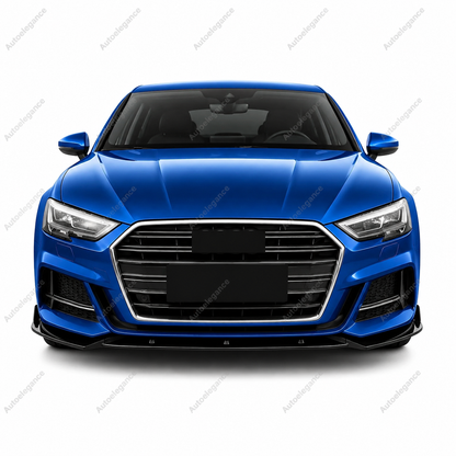 🔥ART.9881 SPLITTER ANTERIORE PER AUDI A3 S3 S LINE 8V NERO LUCIDO 17-20🔥