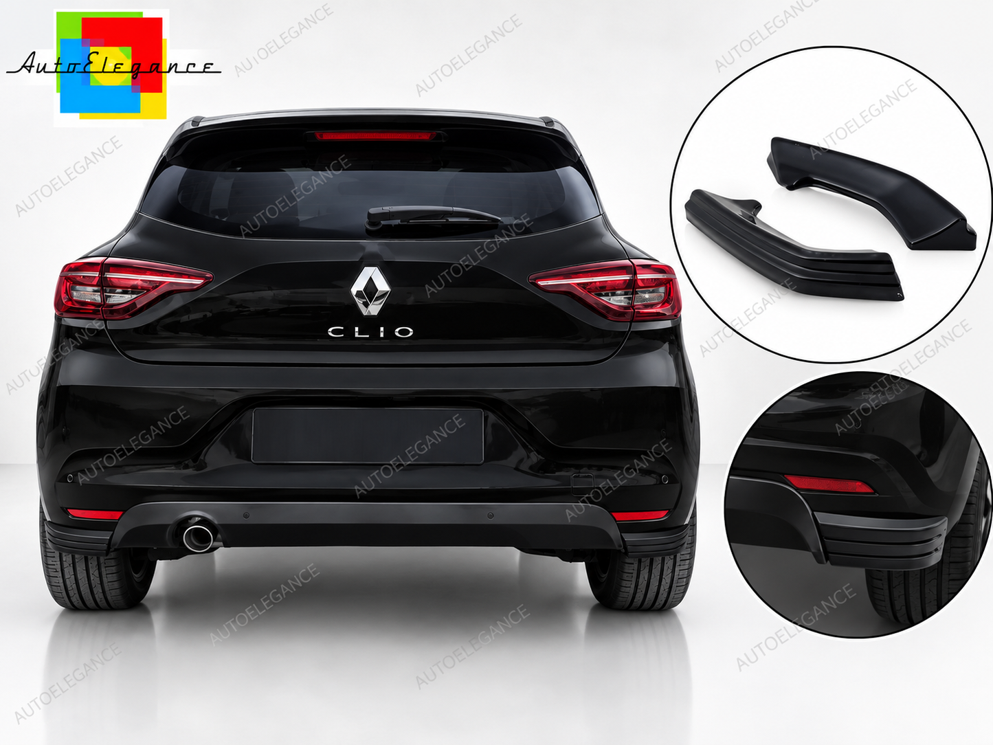👉DIVISORI LATERALI POSTERIORI/ALETTE PARAURTI PER RENAULT CLIO MK5 19-23👈