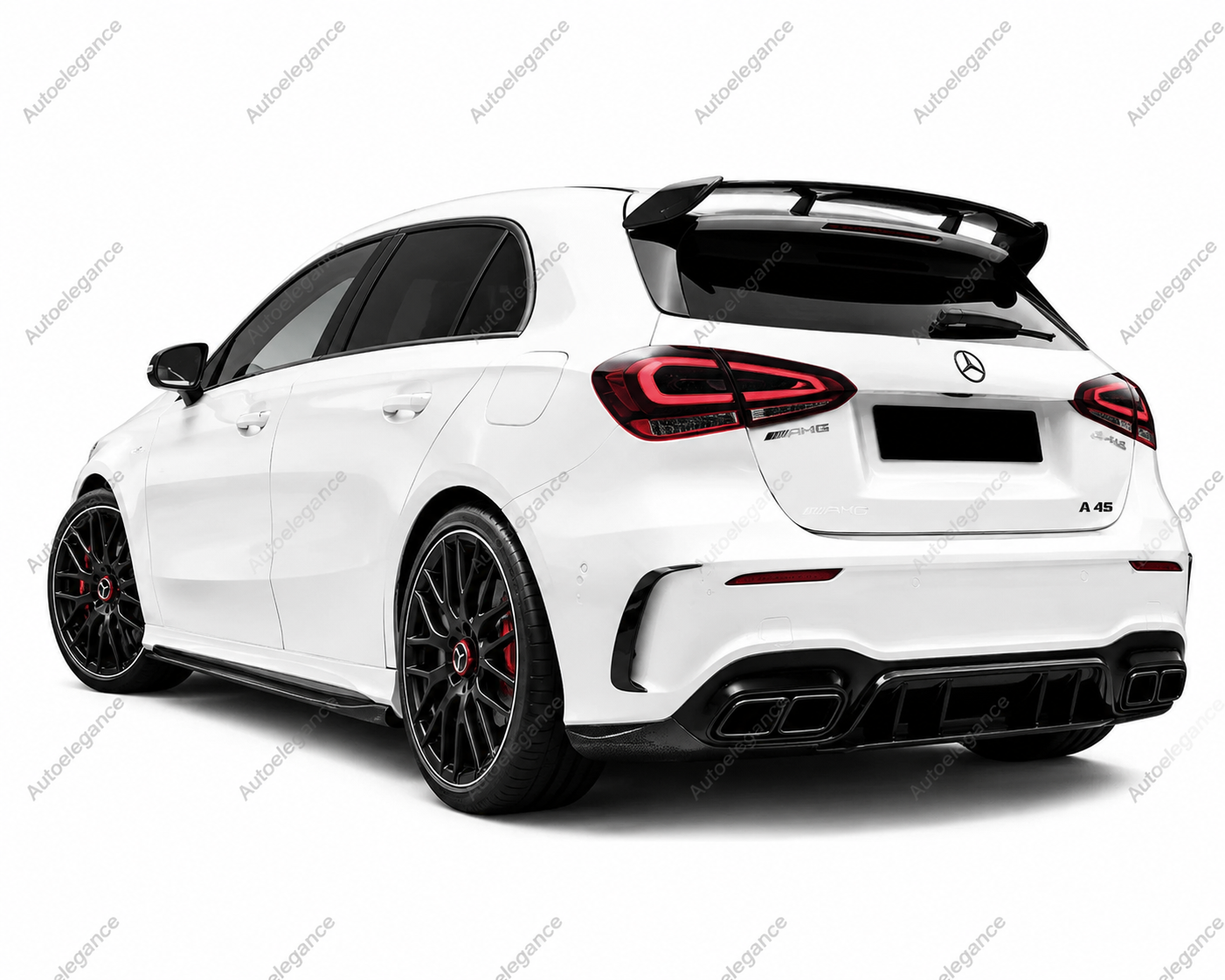 🔥ART.9931 SPOILER POSTERIORE STILE AMG PER MERCEDES A A45 W176 NERO LUCIDO🔥