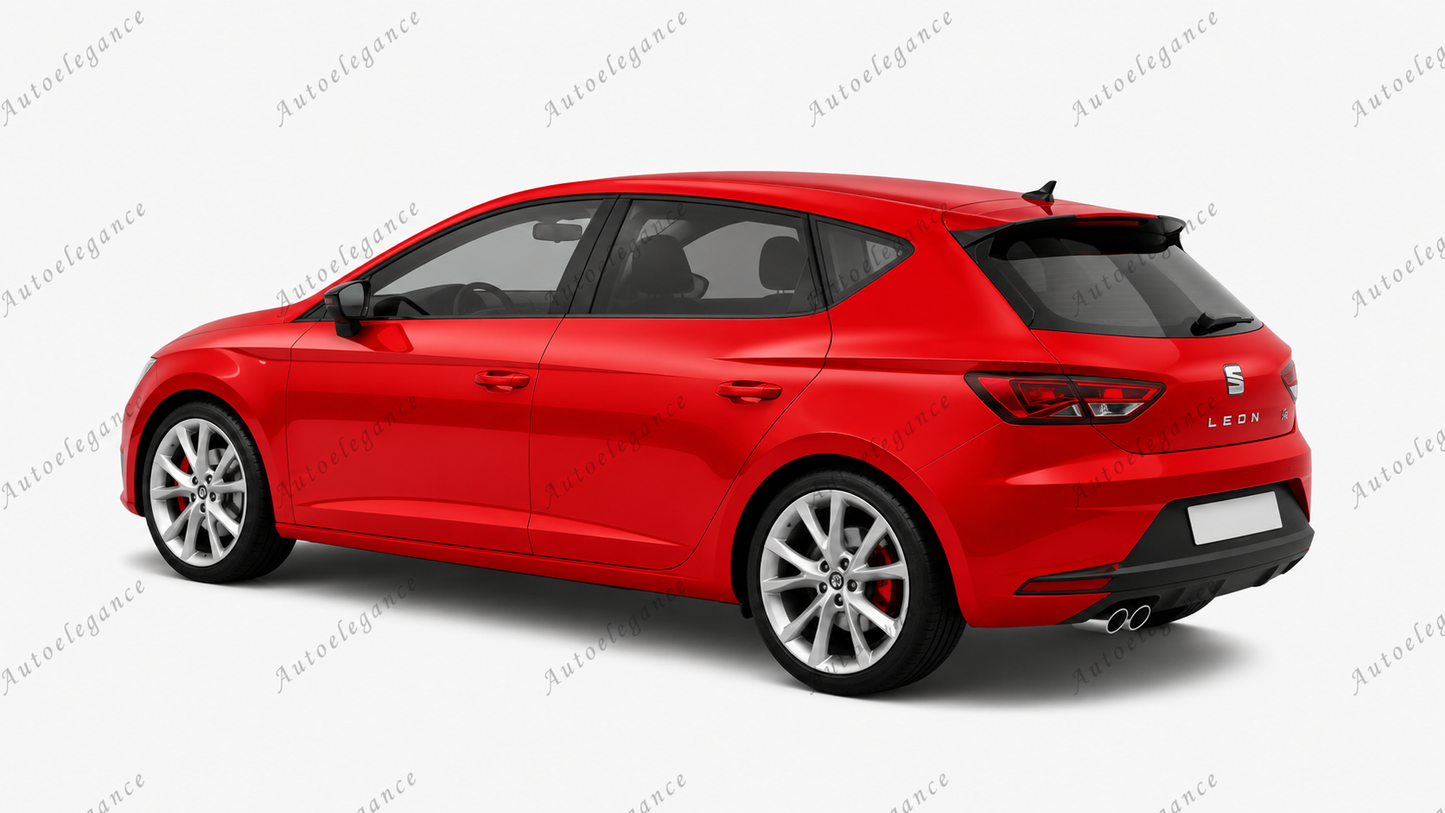 🔥SPOILER TETTO PER SEAT LEON 5F 5 PORTE POSTERIORE IN ABS -🔥