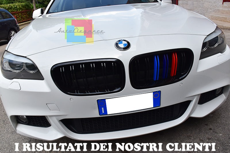 Paraurti anteriore con griglie centrali adatto per BMW Serie 5 F10 F11 Non LCI