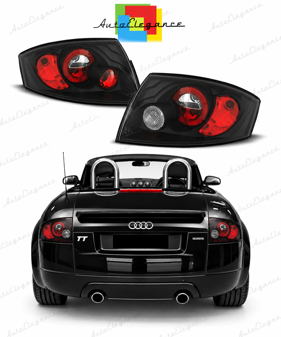 👉FARI POSTERIORI NERI ADATTO PER AUDI TT 99-06👈