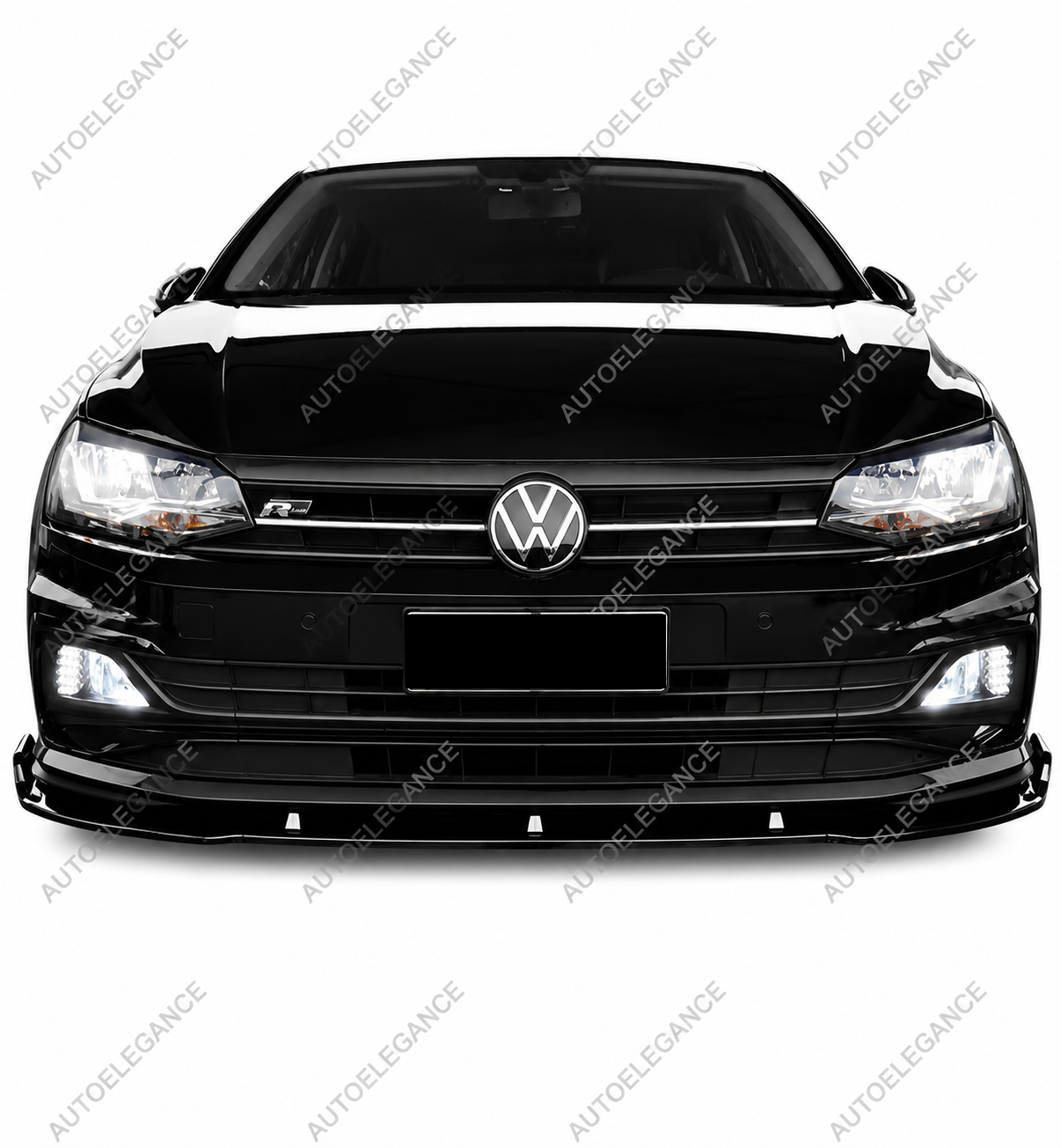 💫Splitter Anteriore Nero Lucido per Polo 8 GTI R-line 2017-2021💫