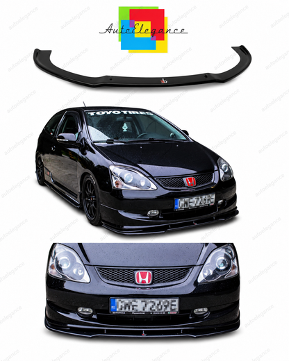 💕Splitter  adatto  per  Honda Civic EP3 Mk7 Type-R/S FL  nero lucido  💕