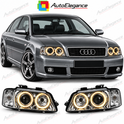 💕ART.10621 FARI  ANTERIORI ADATTO  PER AUDI A6 01-04💕