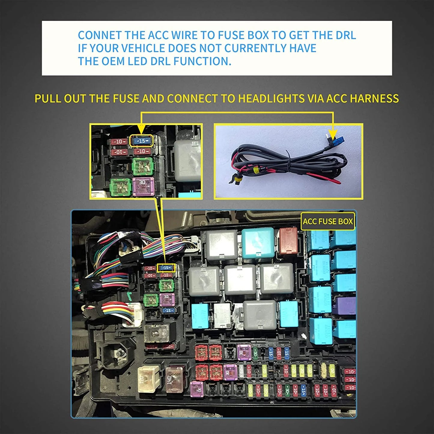 LED Headlights and Taillights Compatible with Toyota Tacoma 2016-2019