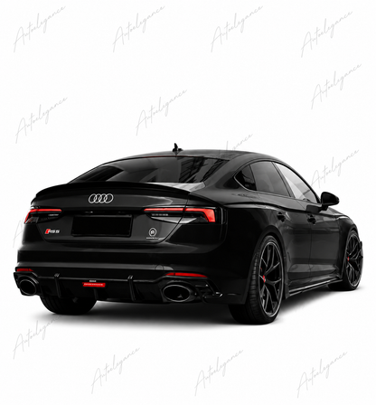 🔥ART.9914 SPOILER PER BAGAGLIAIO AUDI A5 S5 RS5 B9 SPORTBACK NERO LUCIDO 17+🔥