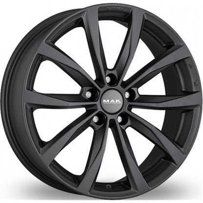 CERCHI CERCHIO IN LEGA 16" Adatto per AUDI A2 MAK WOLF NERO, SILVER, NERO LUCIDO