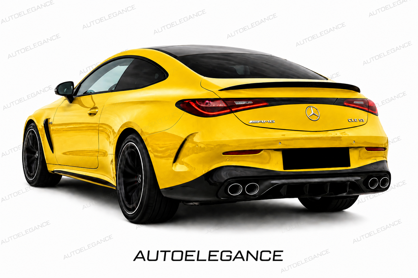 💫ART.9769 DIFFUSORE POSTERIORE STILE CLE53 NERO LUCIDO PER CLE W236 AMG-LINE💫