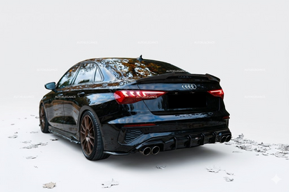 🔥ART.7851  DIFFUSORE POSTERIORE ADATTO PER AUDI A3 S-LINE 8Y FACELIFT SEDAN🔥