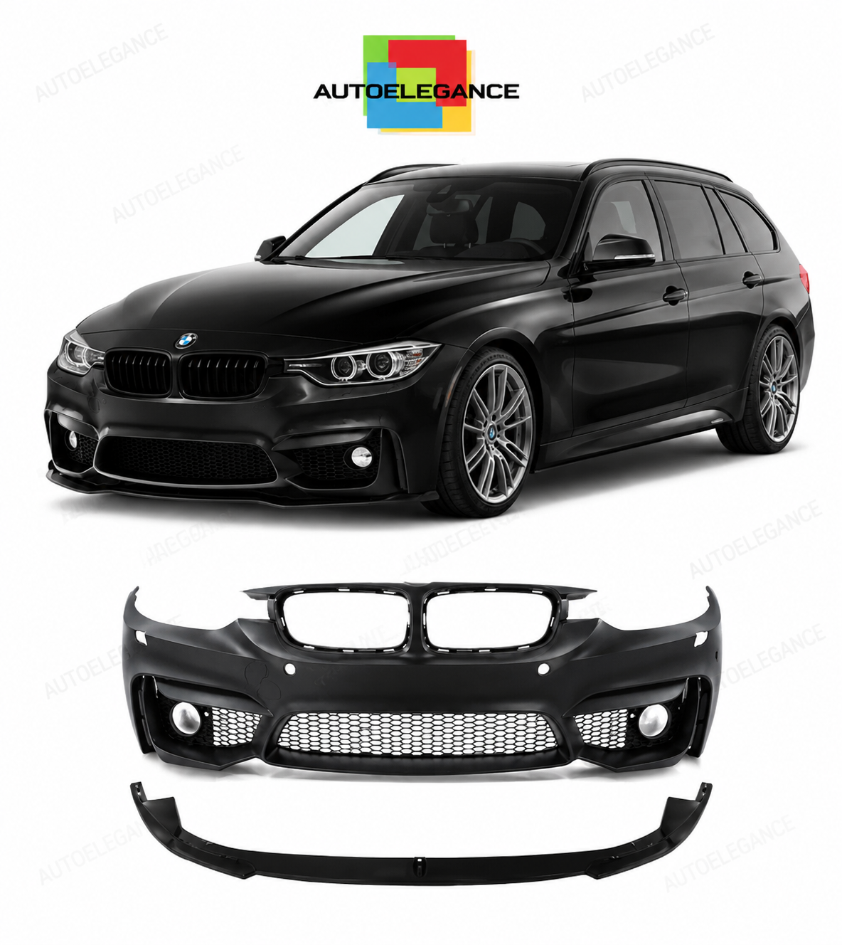 💕PARAURTI ANTERIORE BMW F30 F31 LOOK M3 PDC LIP ANTERIORE💕