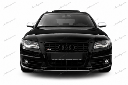 🔥ART.1942 GRIGLIA ADATTO PER AUDI A4 B8 2007-2011 LOOK S4 NERO LUCIDO🔥
