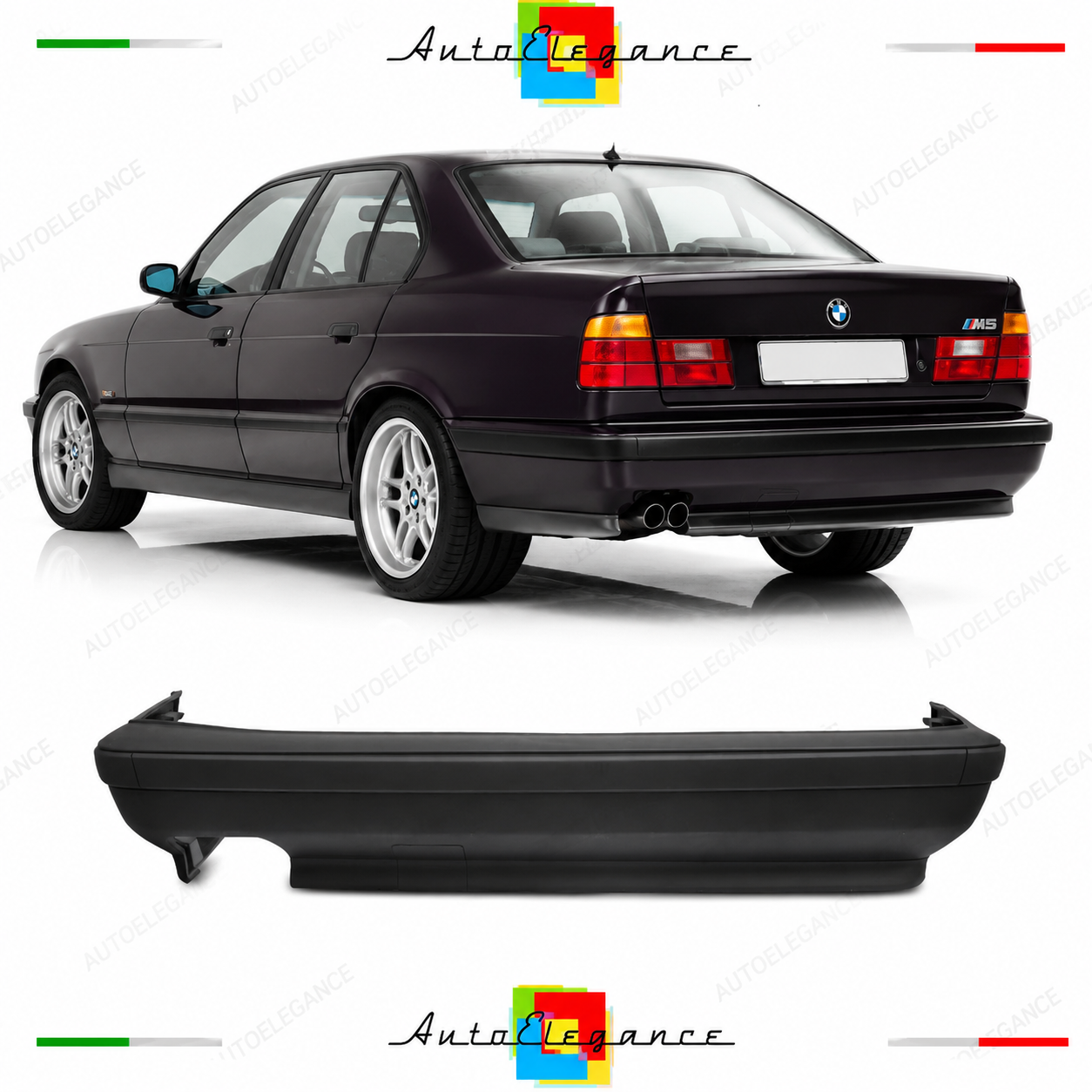 PARAURTI POSTERIORE BMW E34 87-95 LOOK M