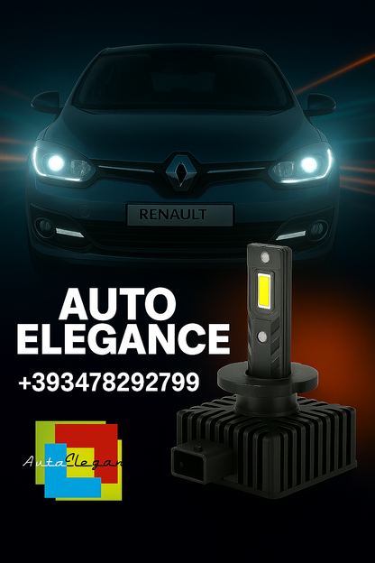 💕COPPIA LAMPADE D1S LED DA XENON A LED PER  RENAULT MEGANE 3💕