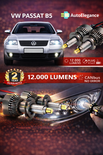 KIT LED Vw PASSAT B5 ANABAGLIANTI H7 CANBUS Bianco 6500K 360 gradi