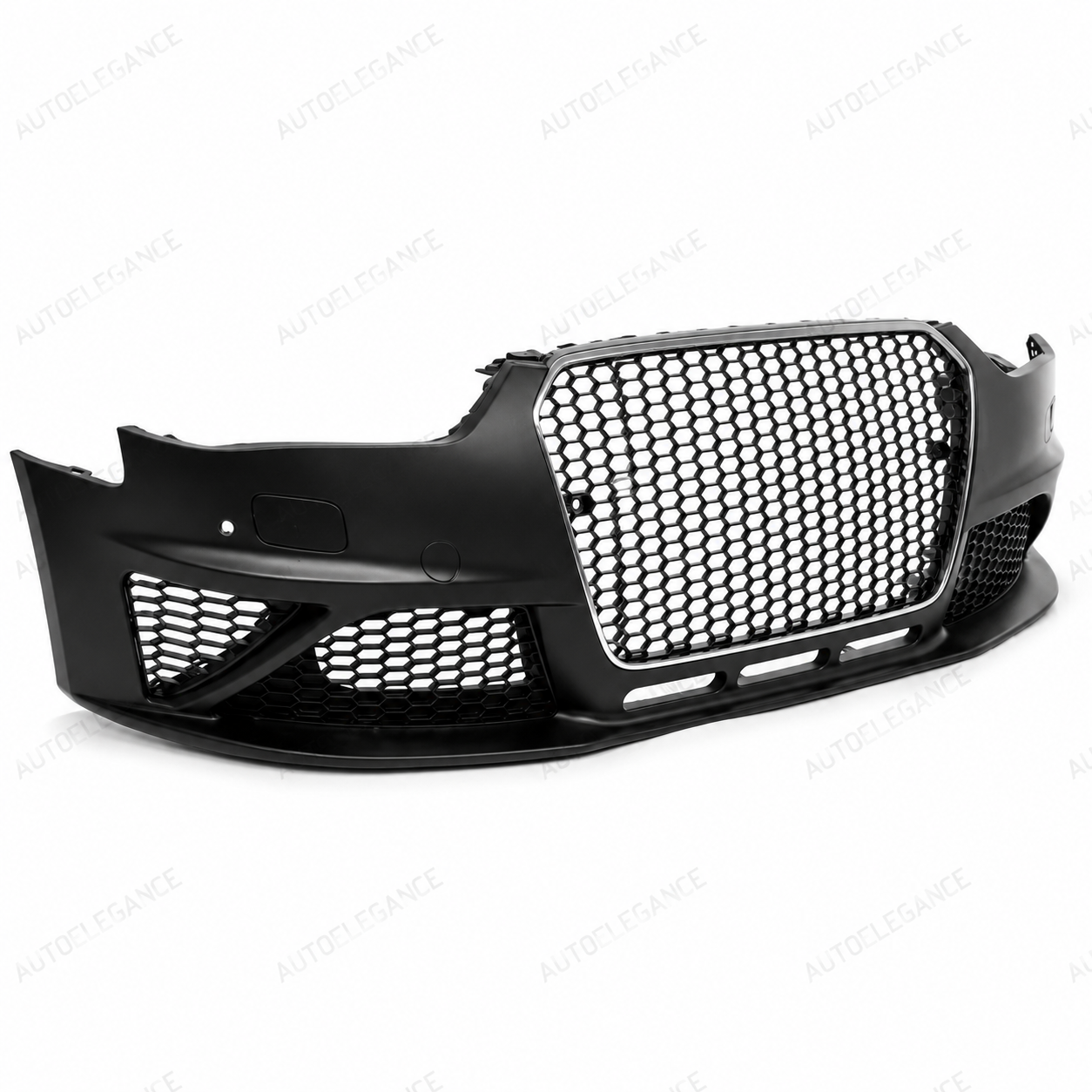 💕PARAURTI ANTERIORE AUDI A4 B8 11-15 PDC SRA LOOK RS GRIGLIA CROMATA💕