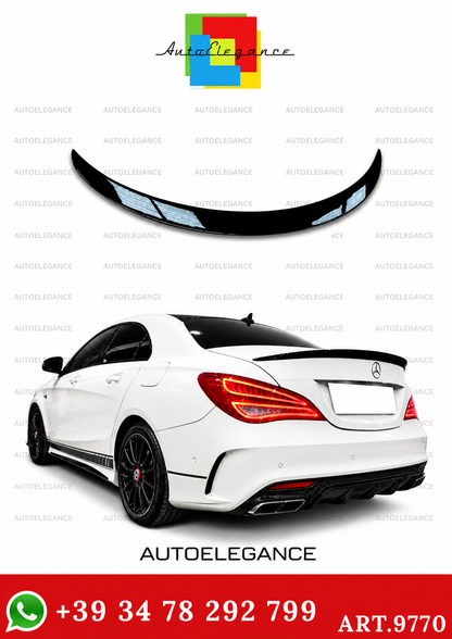 💫ART.9770 Spoiler Posteriore Nero Lucido per Mercedes W117 AMG 2013-2018💫