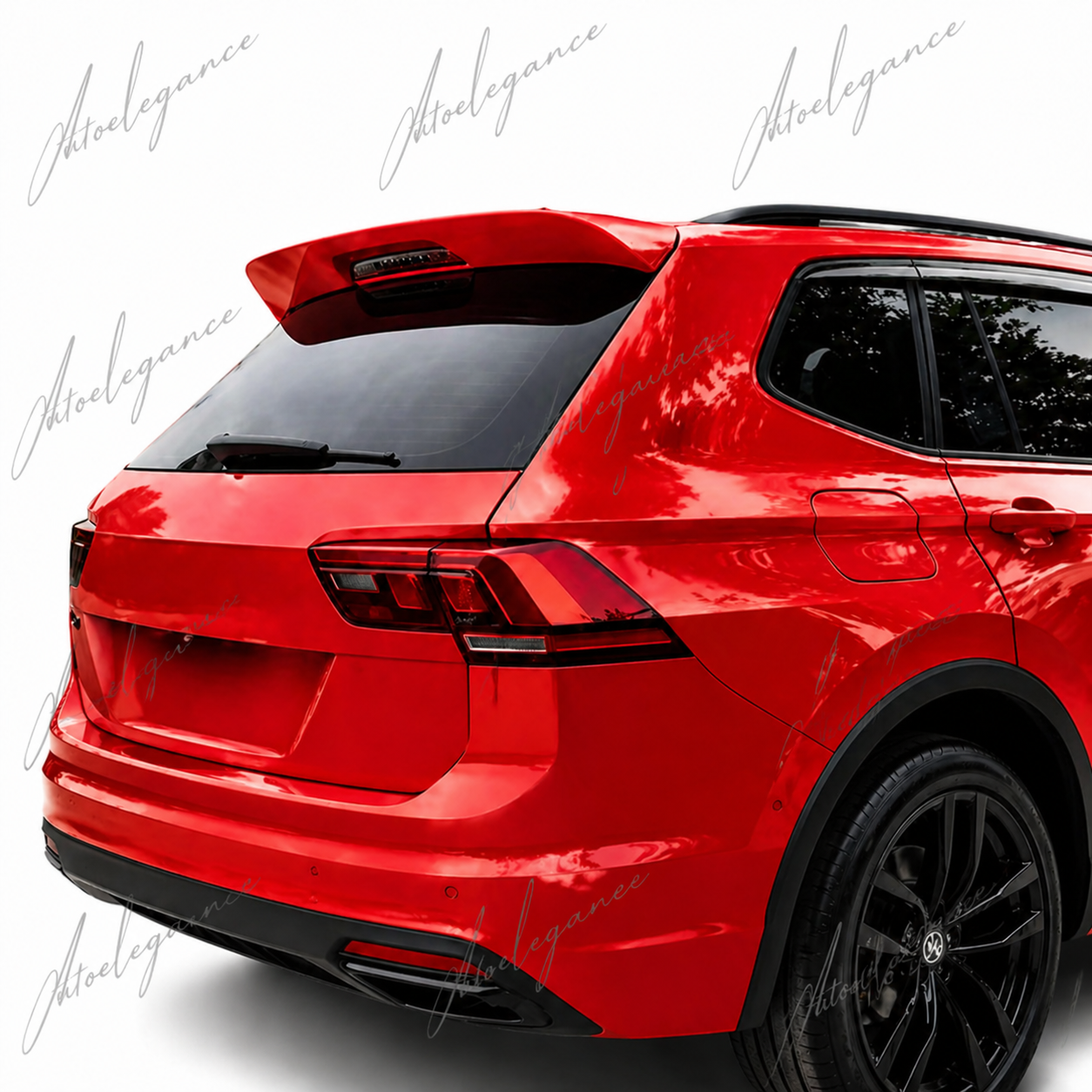 🔥ART.9728 SPOILER POSTERIORE PER TETTO VW TIGUAN NERO LUCIDO IN ABS / 16 -20🔥