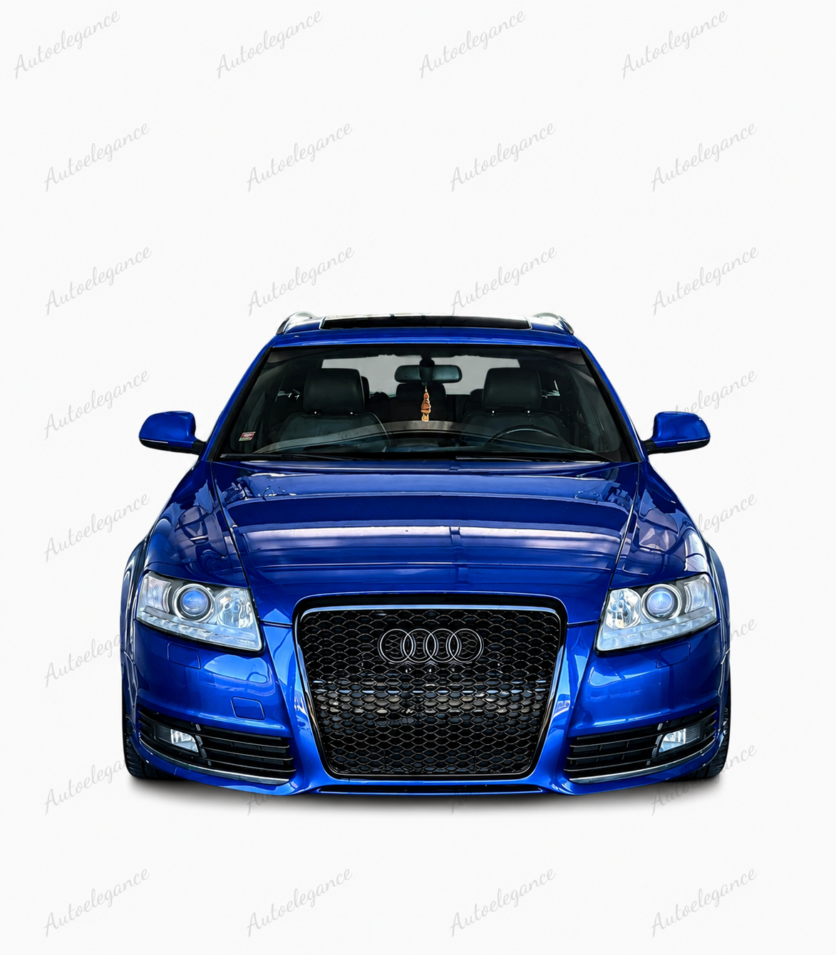 🔥ART.0578 GRIGLIA ADATTO PER AUDI A6 4F 2004-2011 LOOK RS6 NERO LUCIDO🔥
