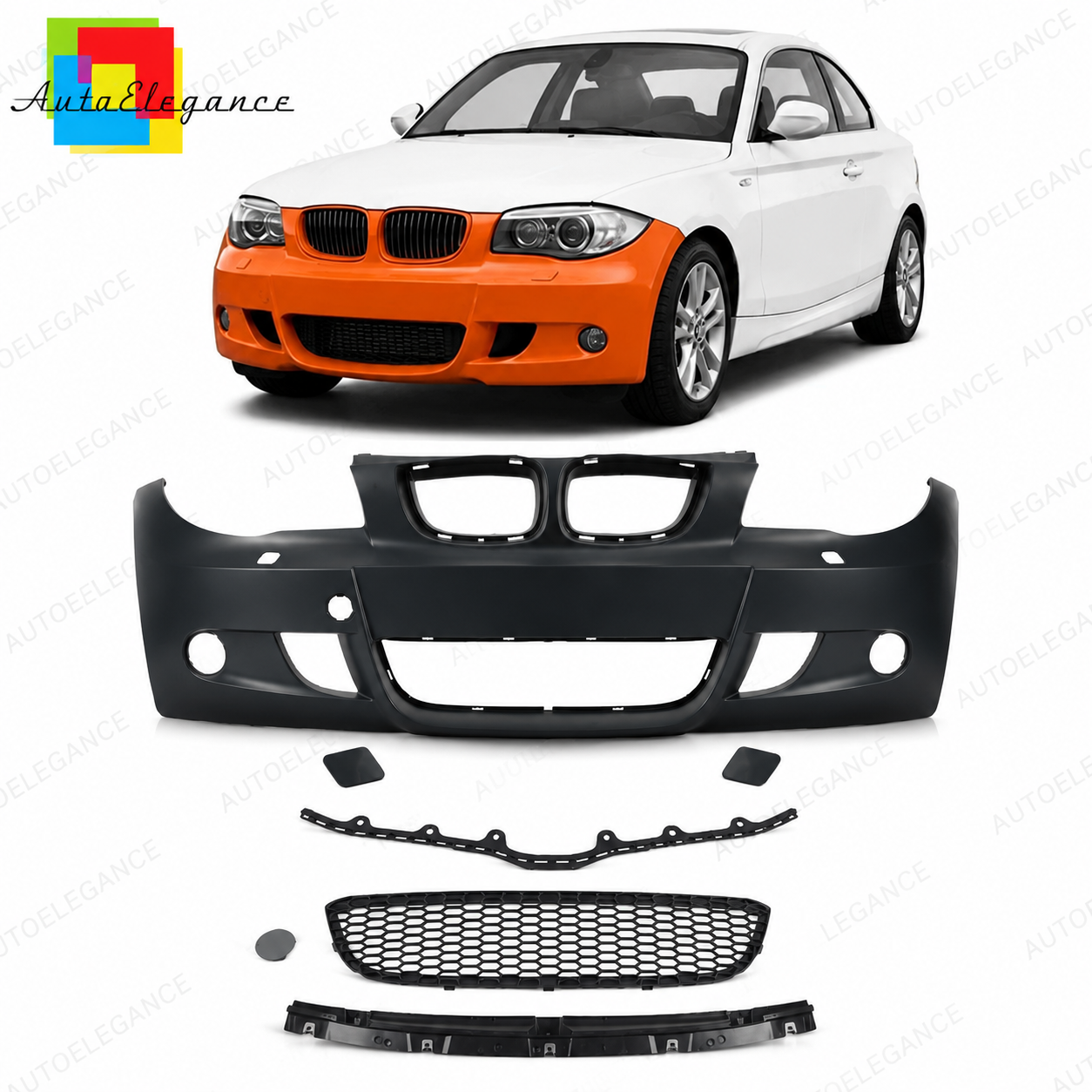 👉Paraurti anteriore con SRA adatto per BMW Serie 1 E81 E87 E82 E88 2004-2013👈