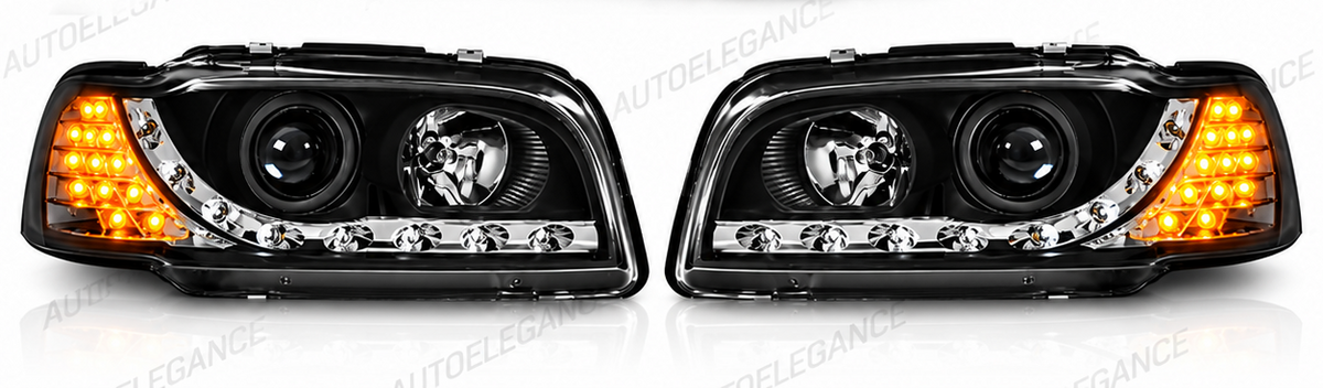 ART.10989 FARI ANTERIORI ADATTO PER VOLVO S40/V40 02.96-04.00 NERO LED