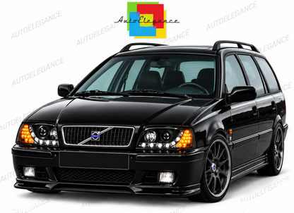 ART.10989 FARI ANTERIORI ADATTO PER VOLVO S40/V40 02.96-04.00 NERO LED