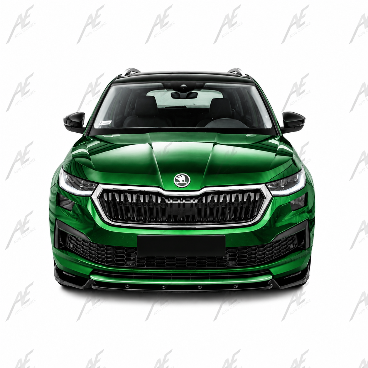 💕SPLITTER  Skoda Kodiaq Mk1 FL 2021+  NERO  LUCIDO 💕