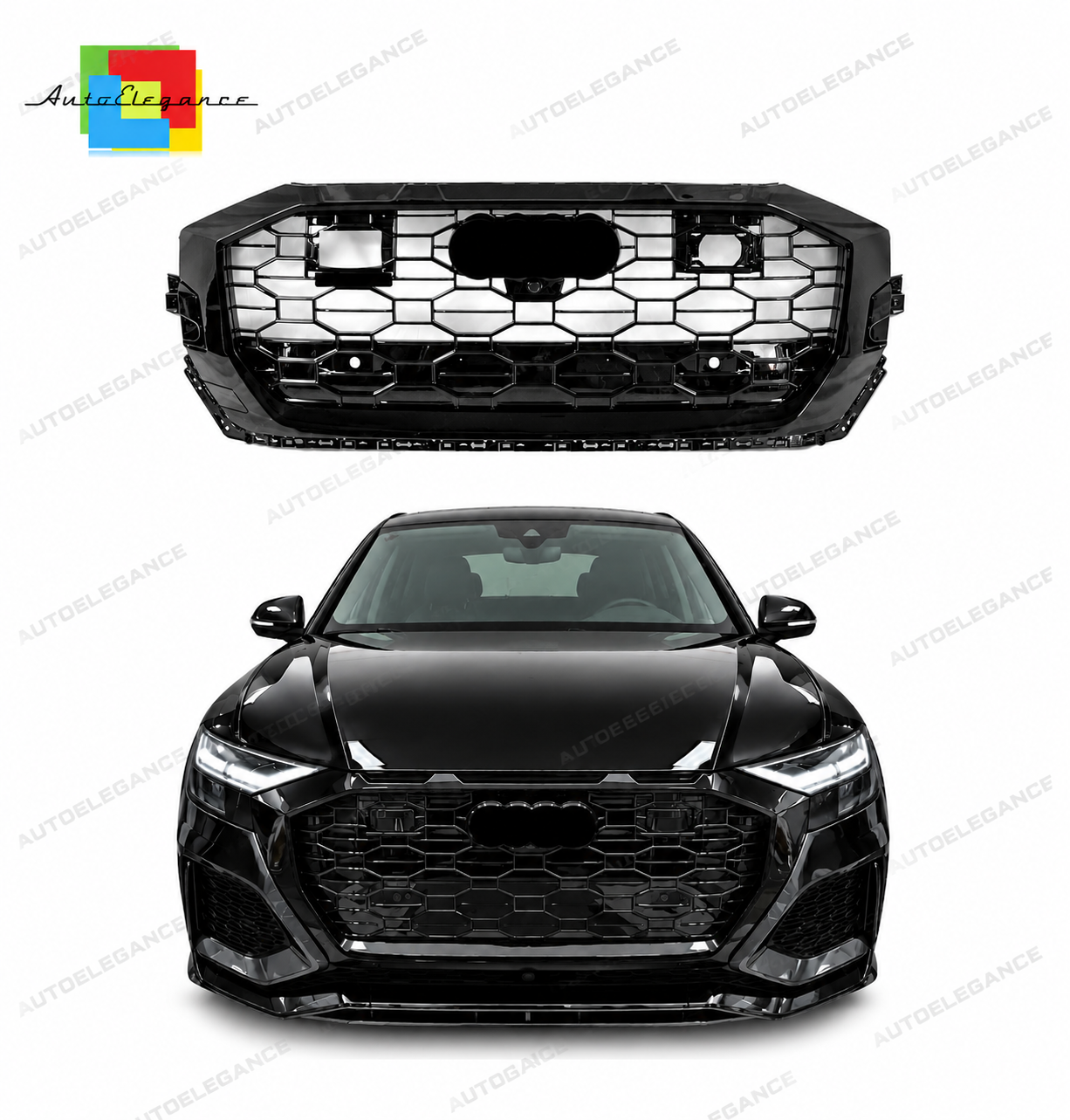⭐ SPLITTER SUITABLE FOR AUDI Q8 s-line look R optik⭐ 