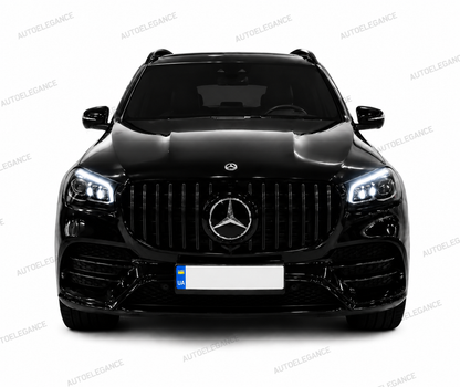 💫ART.9853 GRIGLIA SPORTIVA NERO CROMATA PER MERCEDES GLS X167 19-23💫