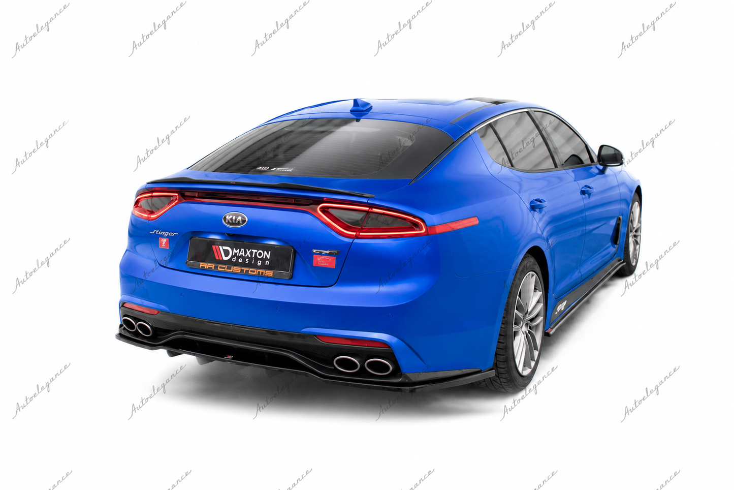 🔥ART.9814 SPLITTER POSTERIORE (CON BARRE VERTICALI) PER KIA STINGER Mk1🔥