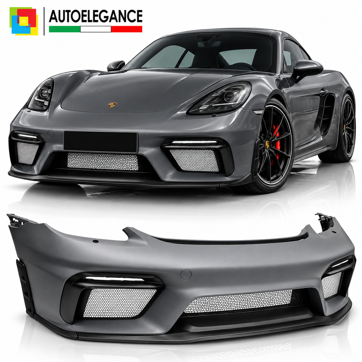PARAURTI ANTERIORE SPORT adatto per PORSCHE CAYMAN / BOXSTER 718 16-