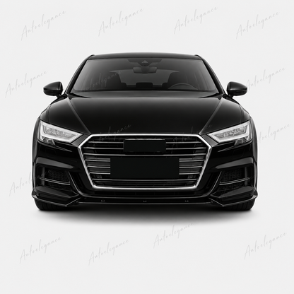 🔥ART.9894 SPLITTER ANTERIORE PER AUDI A3 S3 S LINE 8V NERO LUCIDO 2017-2020🔥