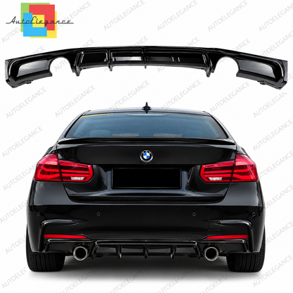 👉ART. 0134 DIFFUSORE NERO LUCIDO ADATTO PER BMW 3 F30 F31 11-18 Sedan Touring👈