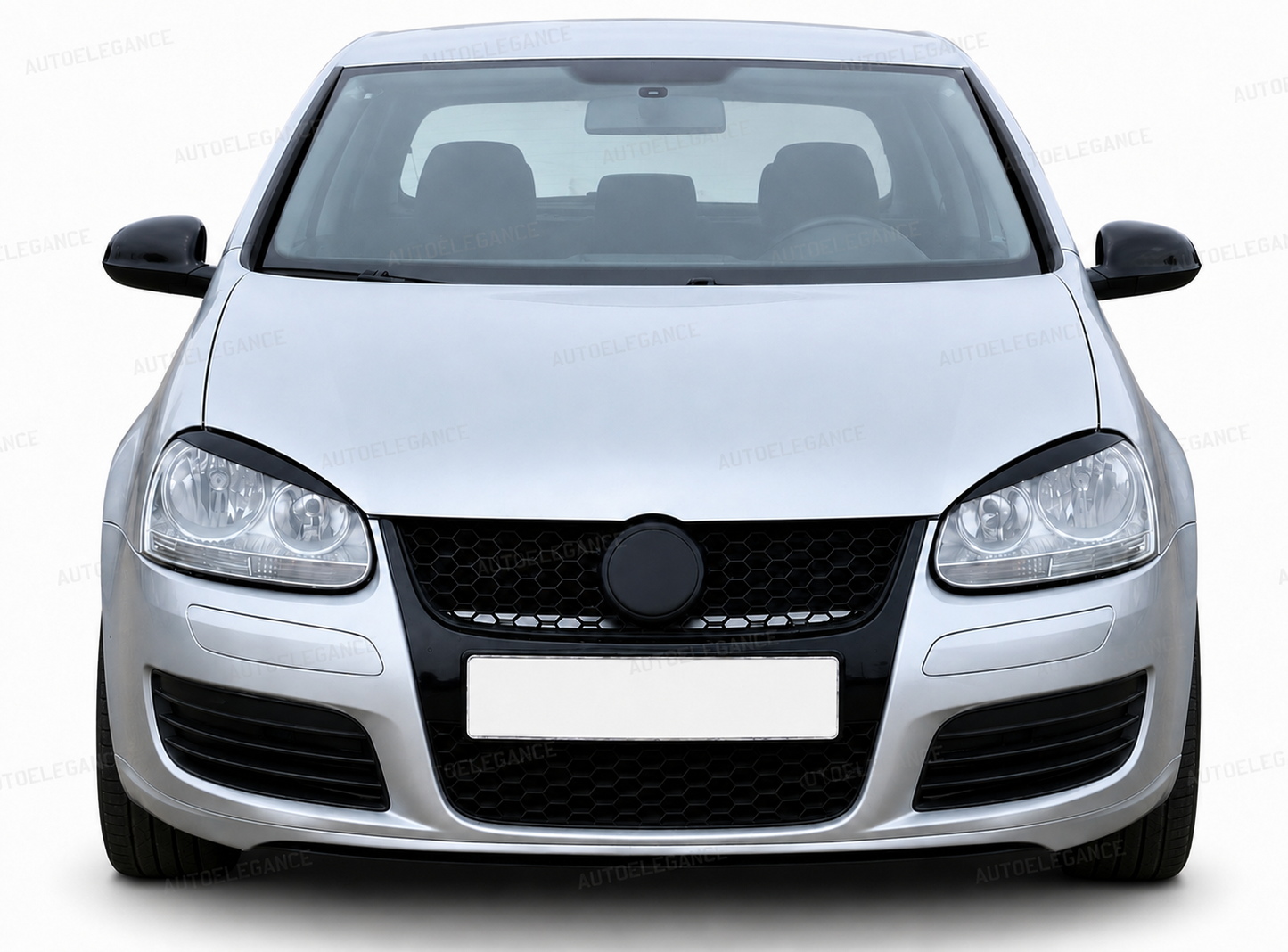 💫ART.10131 COVER COPRI FARI "EVIL EYE" NERO LUCIDO - VW Golf 5 2003–2008💫