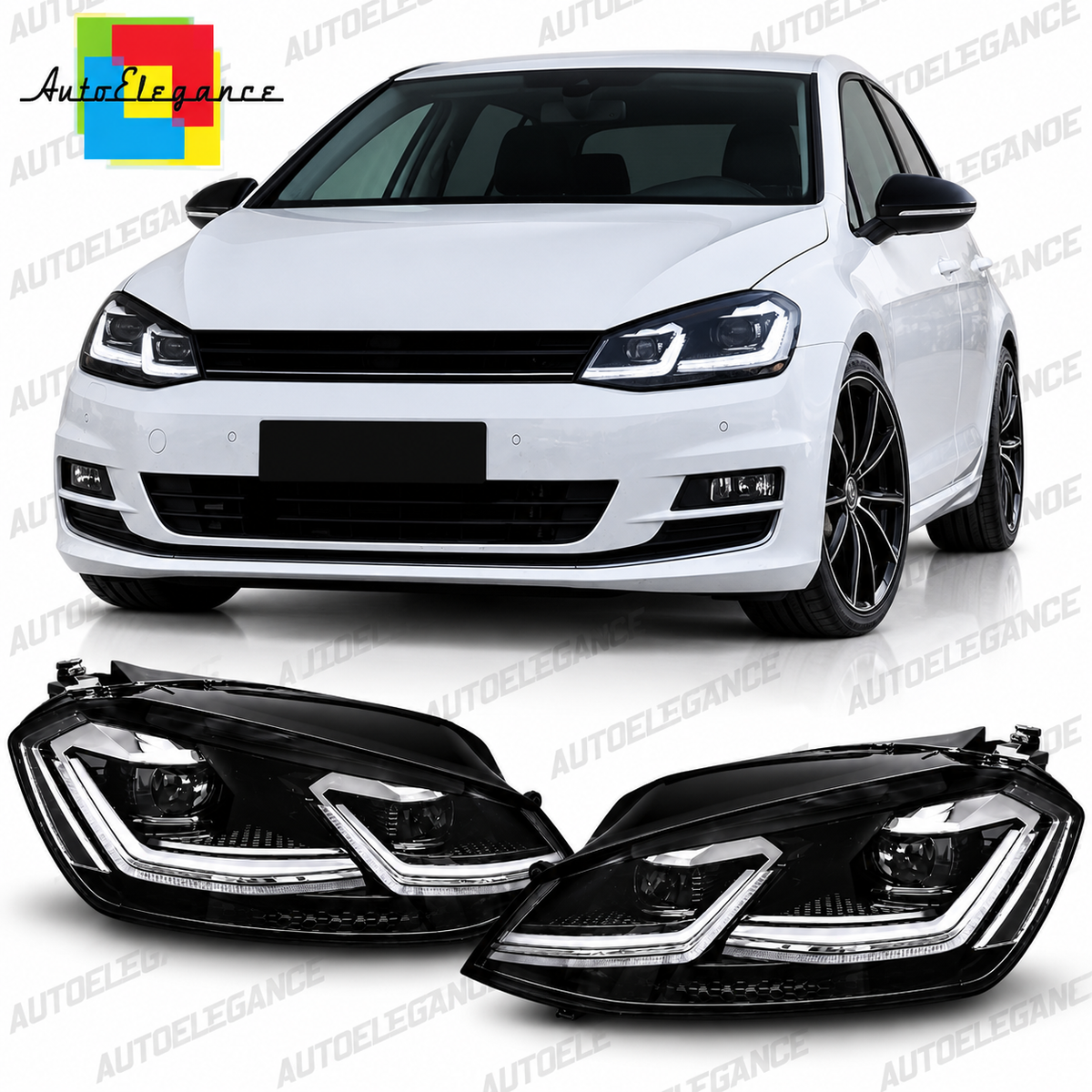 ART.4923 FARI  ANTERIORI ADATTO PER VW GOLF 7 2012-2017