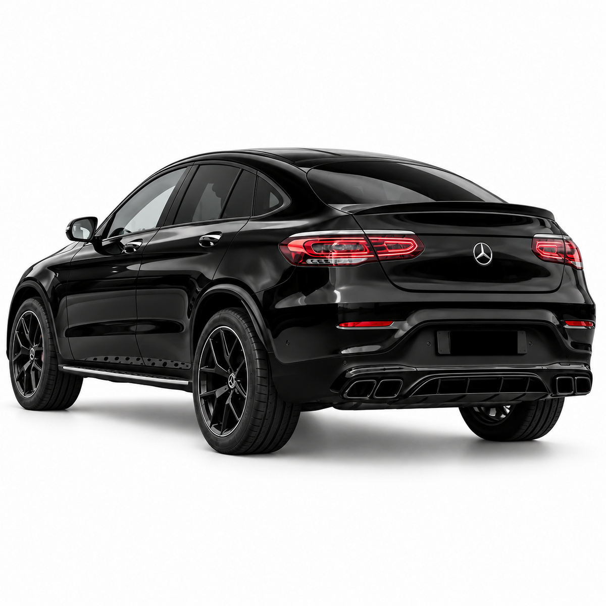 👉Diffusore + Terminali neri GLC63 AMG Look per GLC Coupé (C253) 16-23 👈