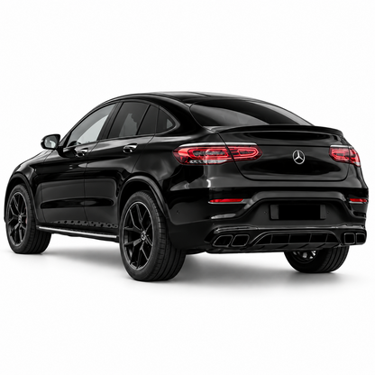 👉Diffusore + Terminali neri GLC63 AMG Look per GLC Coupé (C253) 16-23 👈