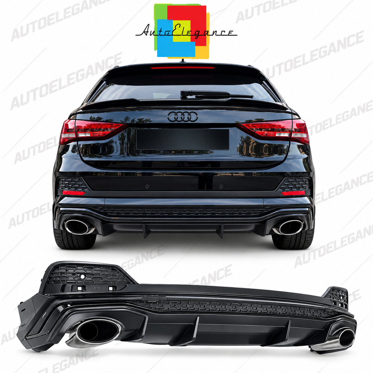 ART.3919 Diffusore adatto per Audi Q3 F3 Sportback 19-23 S-Line  look rsq3